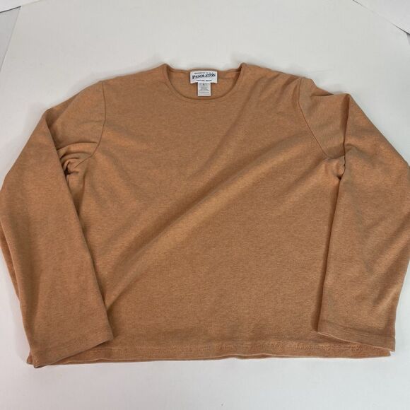 Pendleton Sweater Womens Large, Orange, Long Sleeve, Round Neck, Cotton - Picture 3 of 7